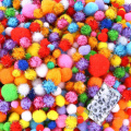 YM Factory Wholesale Assorted Soft Pompom Ball Colorful Pom Poms for Kids Crafts Supplies